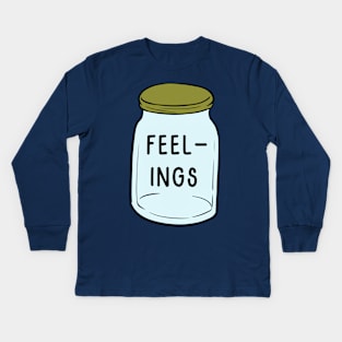 Bottled up feelings Kids Long Sleeve T-Shirt